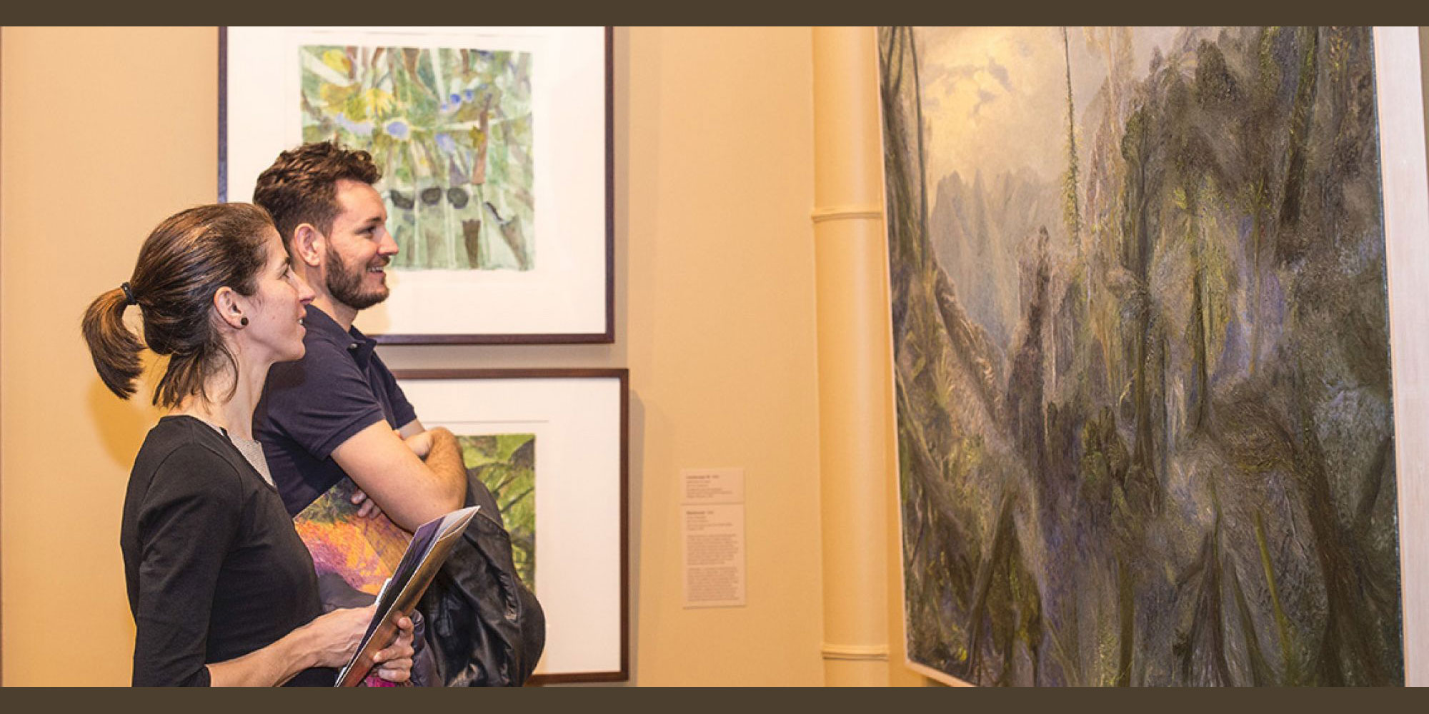 People viewing the William Robinson gallery
