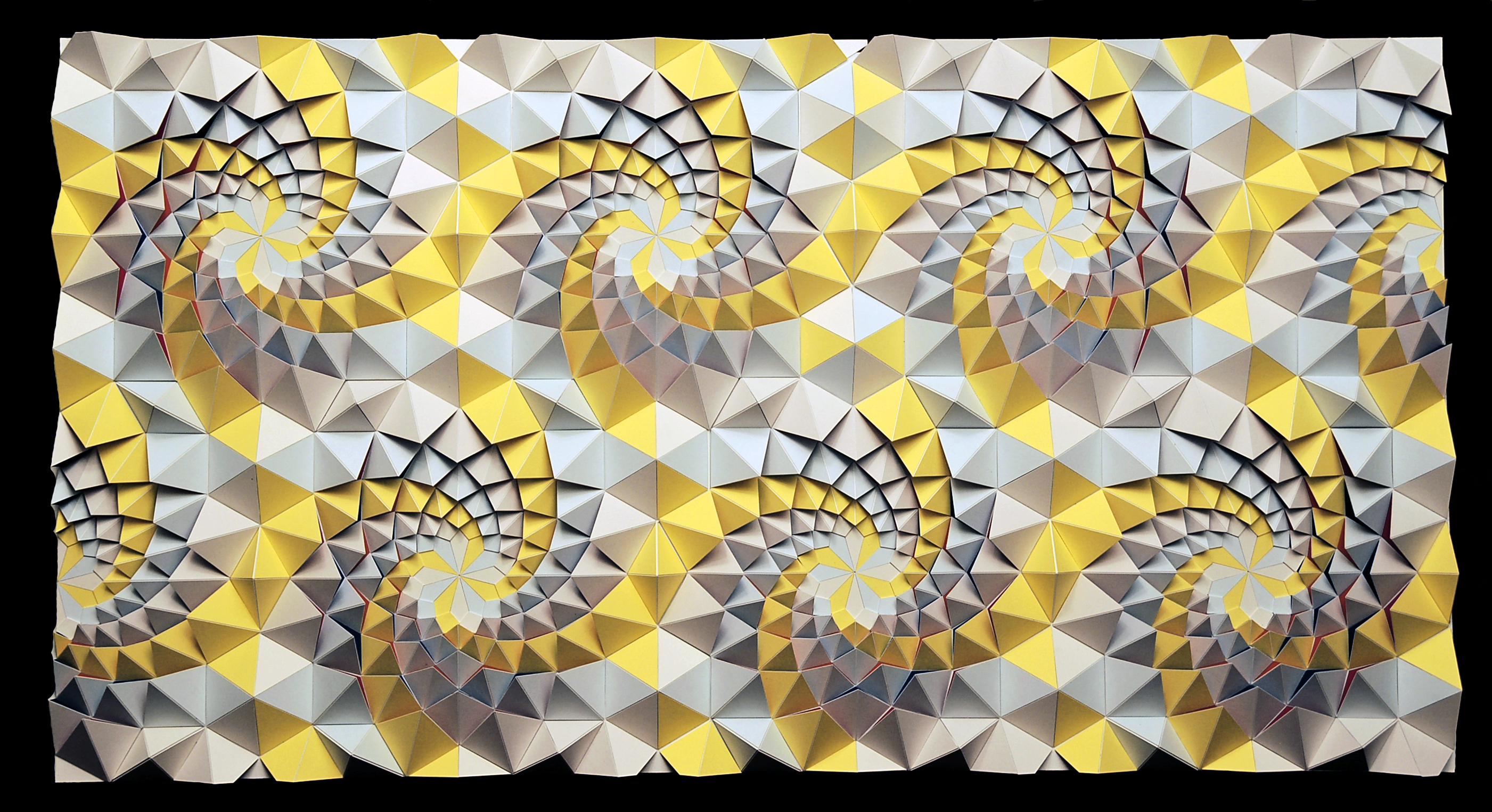 Geometric coloured matt board