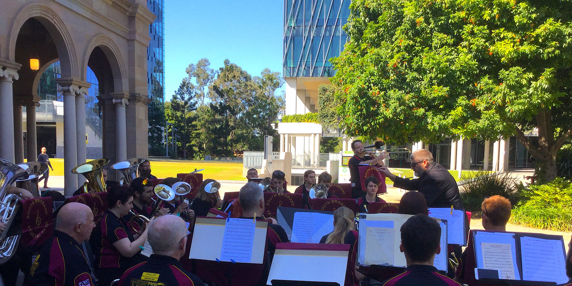 South Brisbane Federal Band at Old Government House