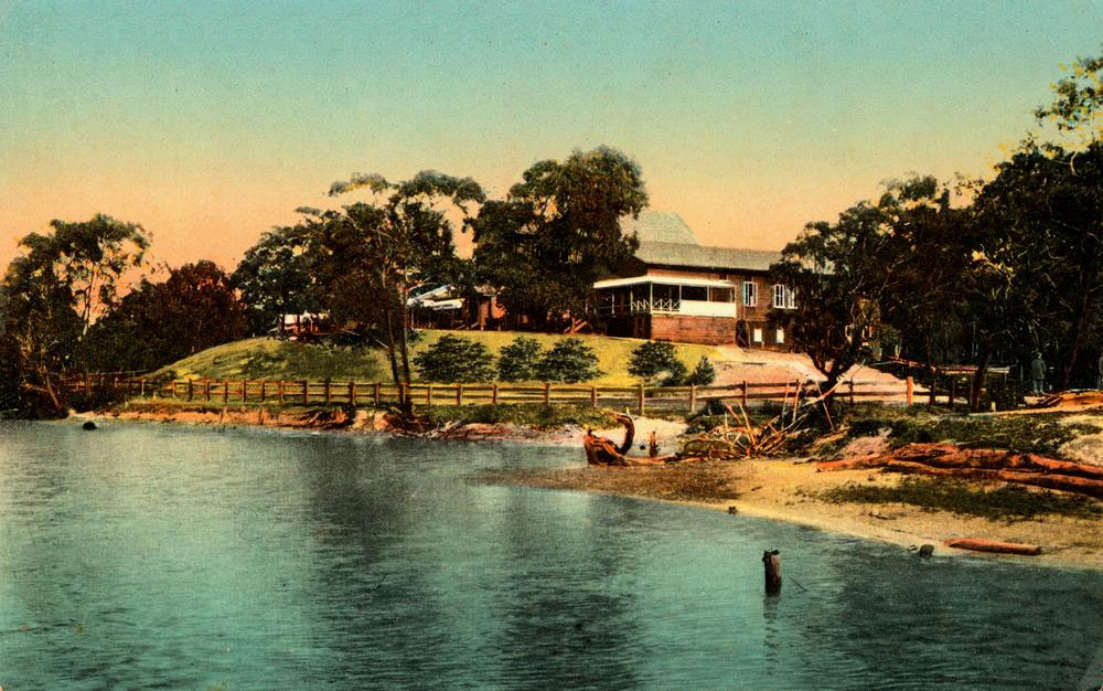 Governor Musgrave's 'Summer Place' built in 1884 on the Nerang River. Image courtesy of SLQ.